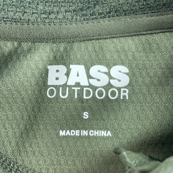 Bass Outdoor Climber Quarter Zip Pullover Scarab Cationic S NWT 4755 - Picture 3 of 9